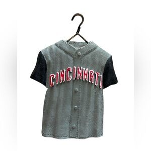 Vintage 2003 Forever Collectibles Cincinnati Reds Jersey Resin Magnet Ornament